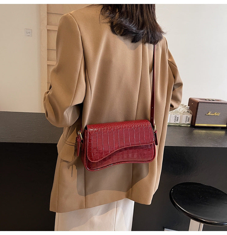 Luvéra Flip Magnetische Schnapp Schulter Messenger Tasche Mode Einfache Tragbare Orgel Tasche