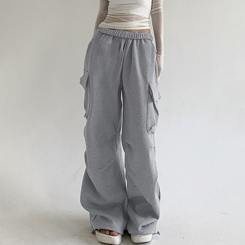 Luvéra Stil Elastische Taille Lace-up Casual Hose