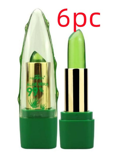 Luvéra Aloe Vera Gel Farbwechsel Lippenstift Gloss Feuchtigkeitscreme Anti-Trocknung Entsalzung Feinkörnige Lip Blam Pflege