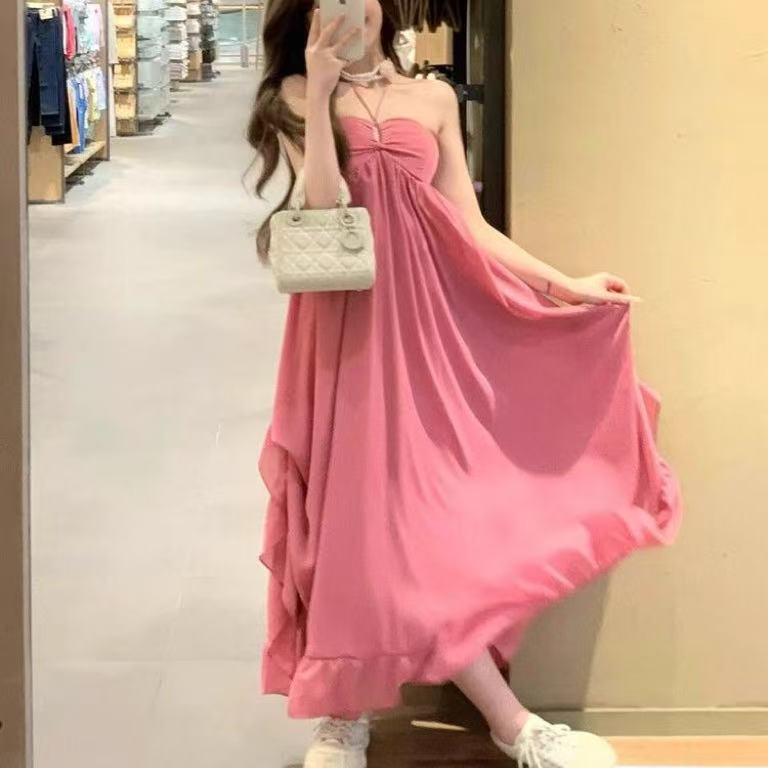 Luvéra schönes Rückenfreies Neckholder-Kleid für Damen