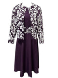 Luvéra Mantel Ärmelloses Kleid Zweiteiliges Set