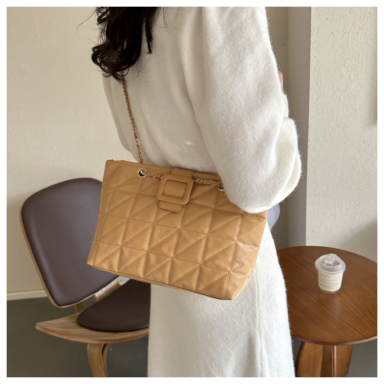 Luvéra Frauen Schulter Taschen Neue Trendy Chic Chanel-Stil Rhombus Kette Tasche