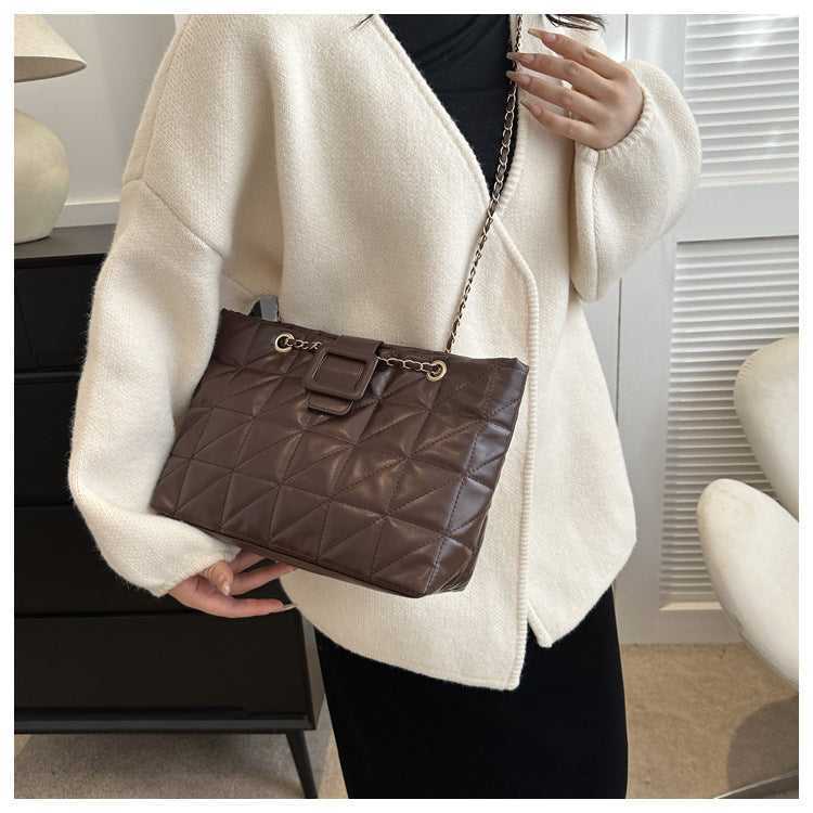 Luvéra Frauen Schulter Taschen Neue Trendy Chic Chanel-Stil Rhombus Kette Tasche