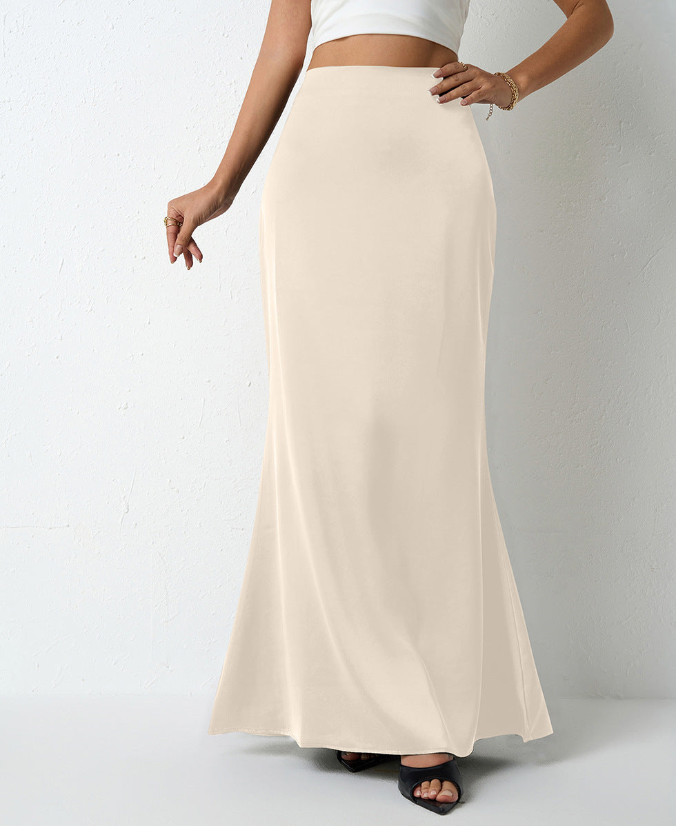 Luvéra Eleganter Satin Maxirock