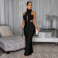 Luvéra Elegantes Maxikleid – Rückenfrei & Figurbeton