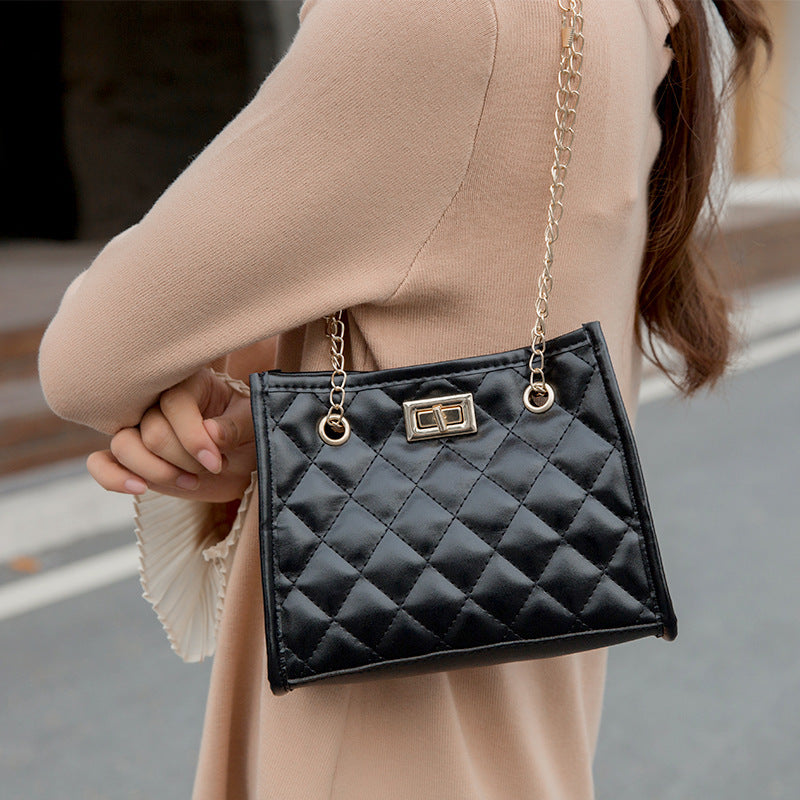 Luvéra Mini Kette Schulter Taschen Rhombus Nähen Kleine Quadratische Taschen Für Frauen