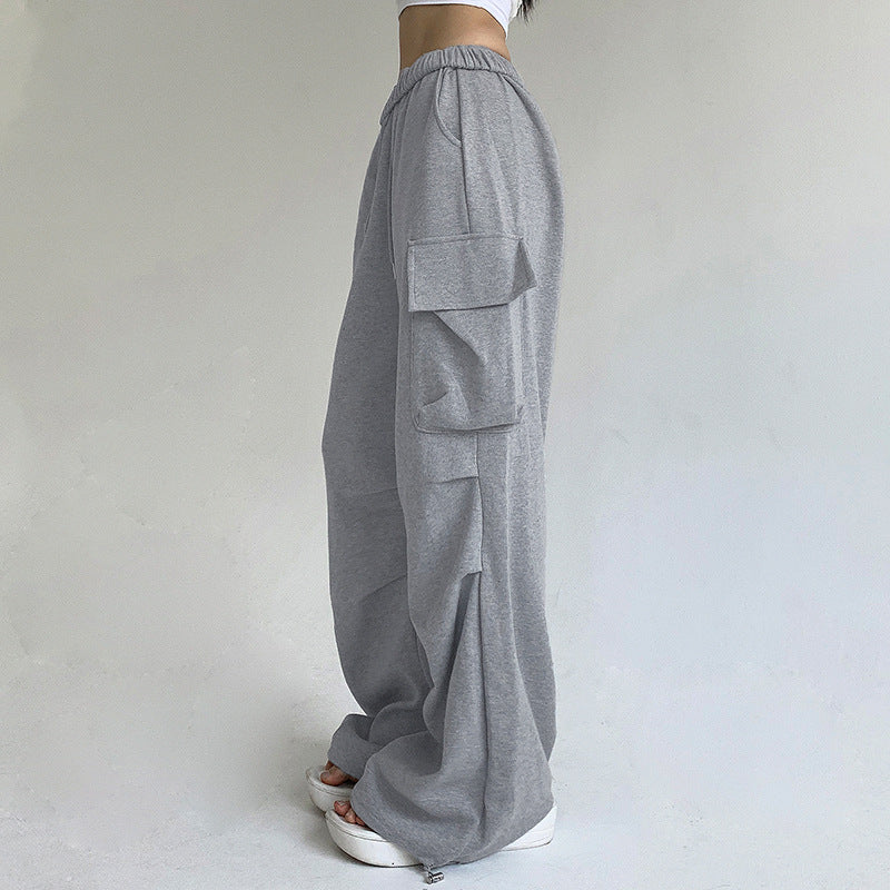 Luvéra Stil Elastische Taille Lace-up Casual Hose