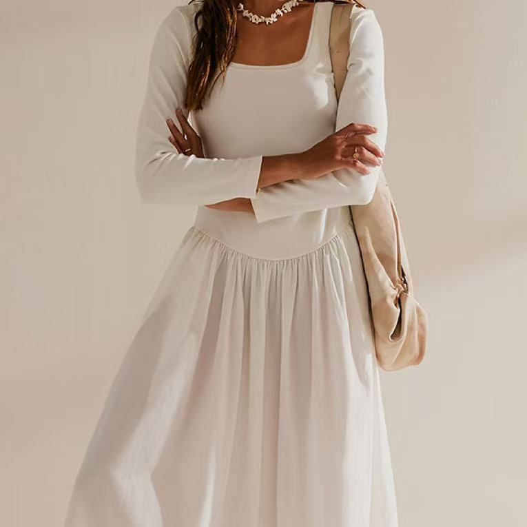 Luvéra Slim-Fit Langarm Kleid - Zeitlos % Modern