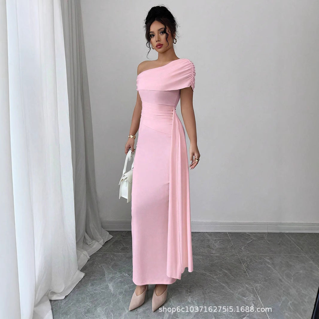 Luvéra Trägerloses einfarbiges ärmelloses Etenkleid