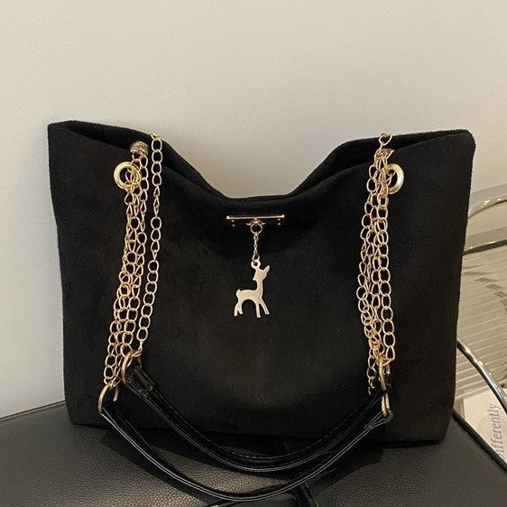 Luvéra Retro Commuter Textur Kette Umhängetasche
