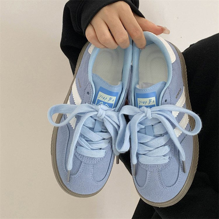 Luvéra Retro Casual Weiße Turnschuhe Für Frauen Vielseitig Und Perfekt Für Sport