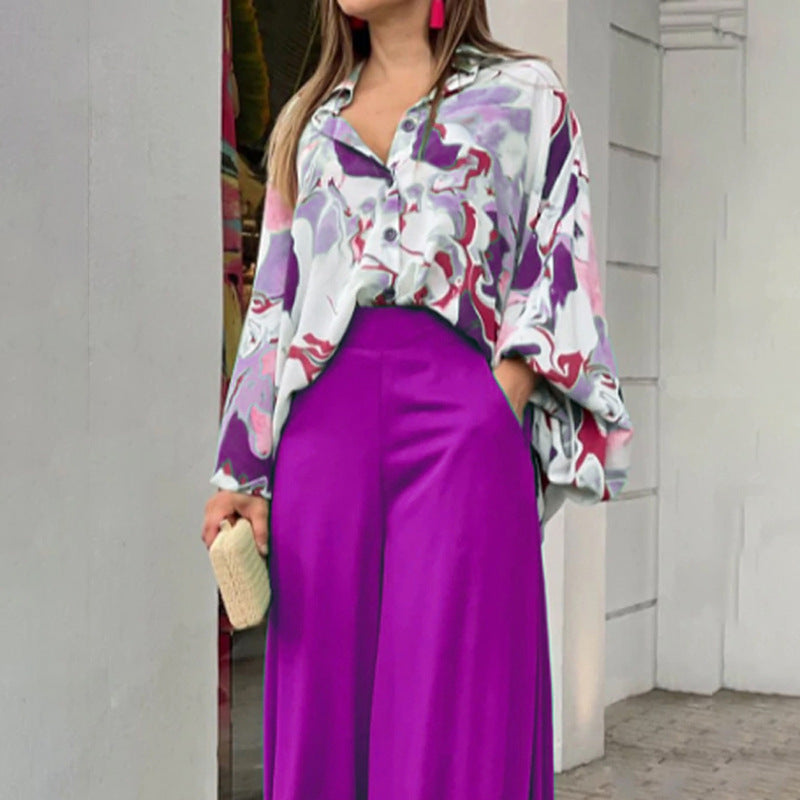 Luvéra modische lässige und elegante Damenhose mit weitem Bein