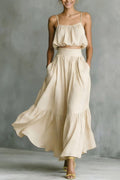 Luvéra Zweiteiliges High-Waist-Flared-Rock-Set
