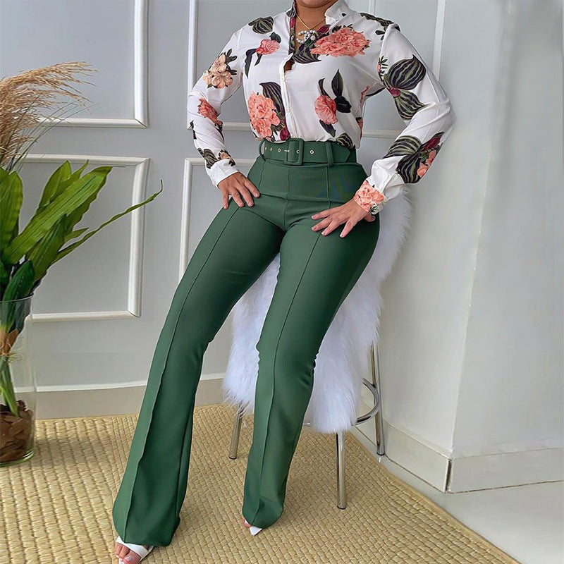 Luvéra Print Elegance Zweiteiler – Stylisches Damen Set