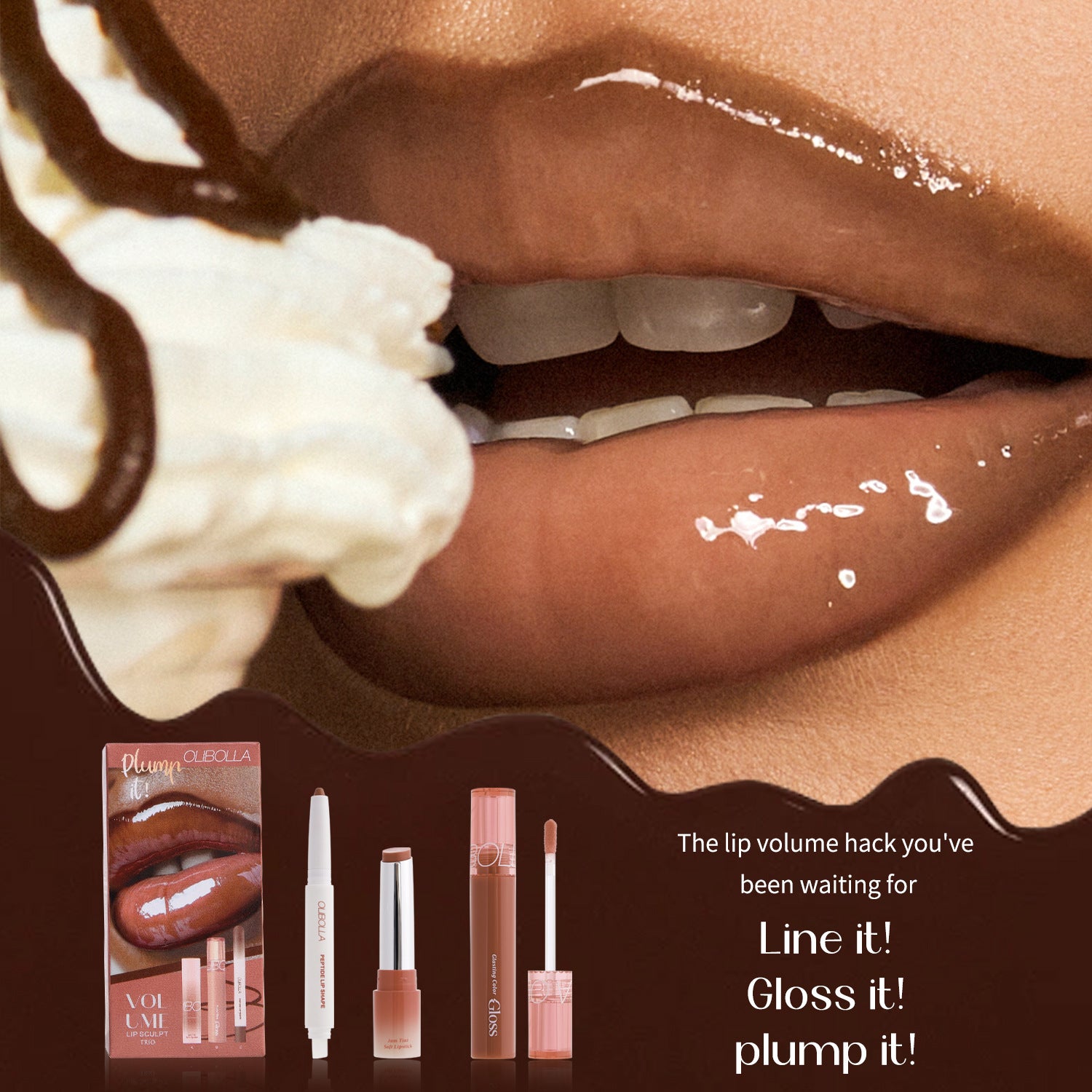 Luvéra Make-up-Set Eyeliner Dewy Lipgloss
