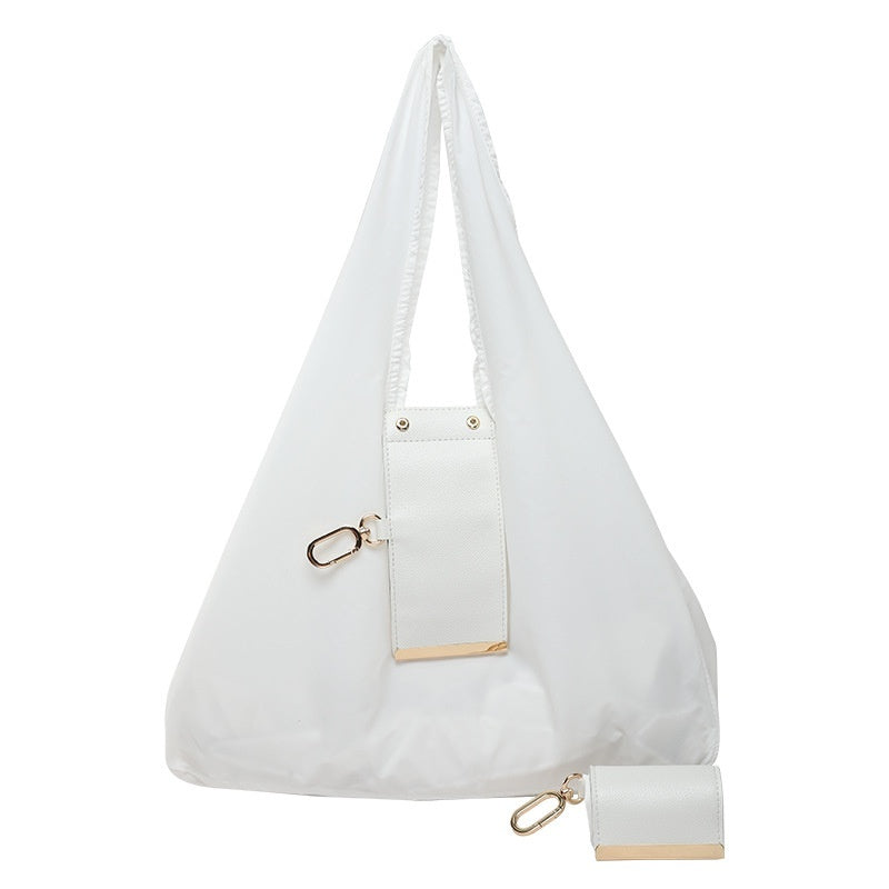 Luvéra Damen Handtasche mit Schlüsselanhänger Design Leichte Umhängetasche Große Kapazität Einkaufstaschen