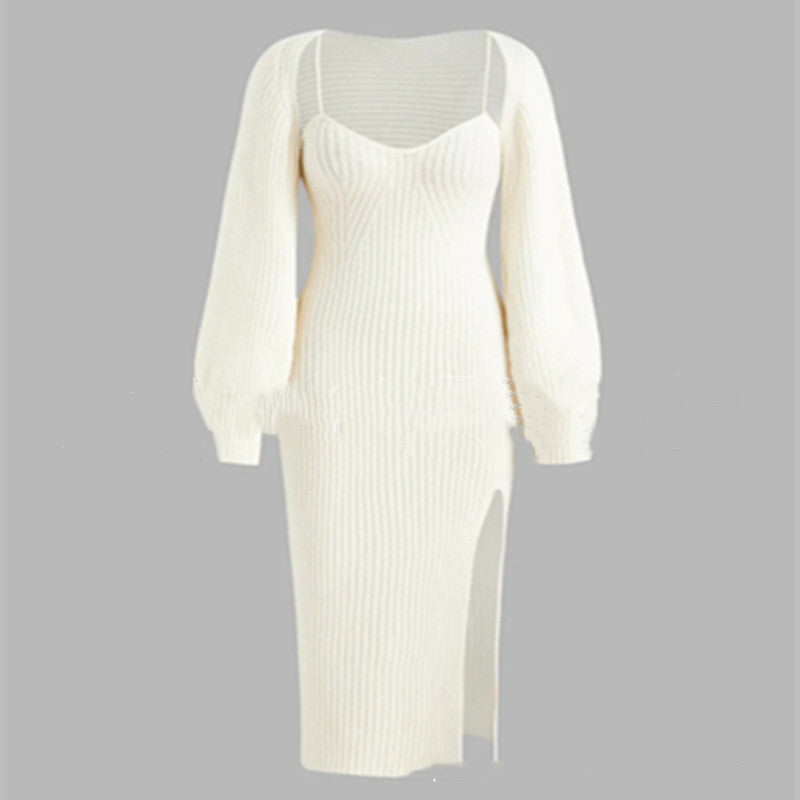 Luvéra Damenmode Hosenträger Kleid Zweiteiliges Set